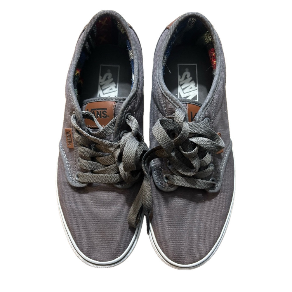Vans Atwood Pewter comfort 8 Men’s Leather tags and details